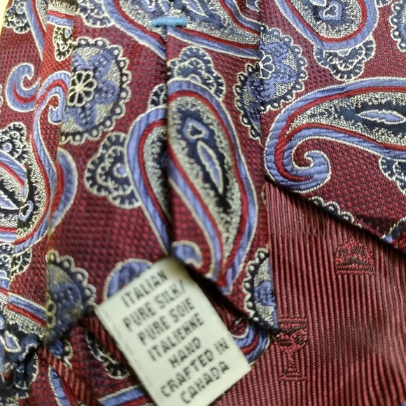 Harry Rosen Silk Paisley Neck Tie 60" x 3.5" T199 - Picture 3 of 3